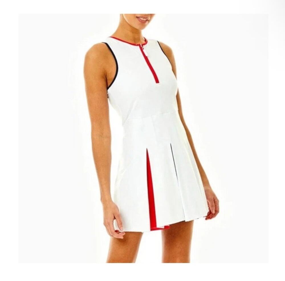 Addison Bay Liberty Dress Tennis Pickleball Pleated Athleisure Red White Blue XL